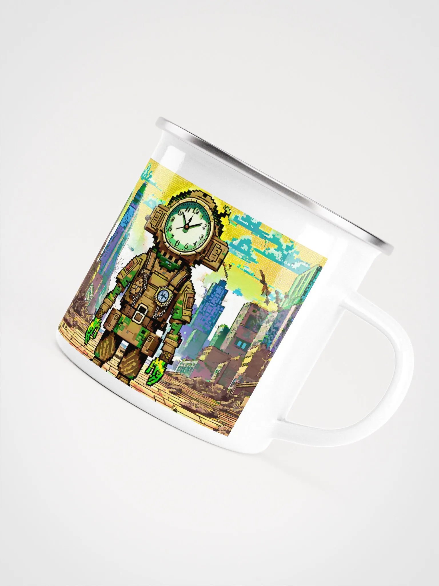 Tarkov Time: Pixel Enamel Mug product image (5)