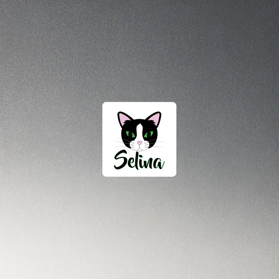 Selina the Tuxedo Cat - Die-Cut Magnets product image (2)