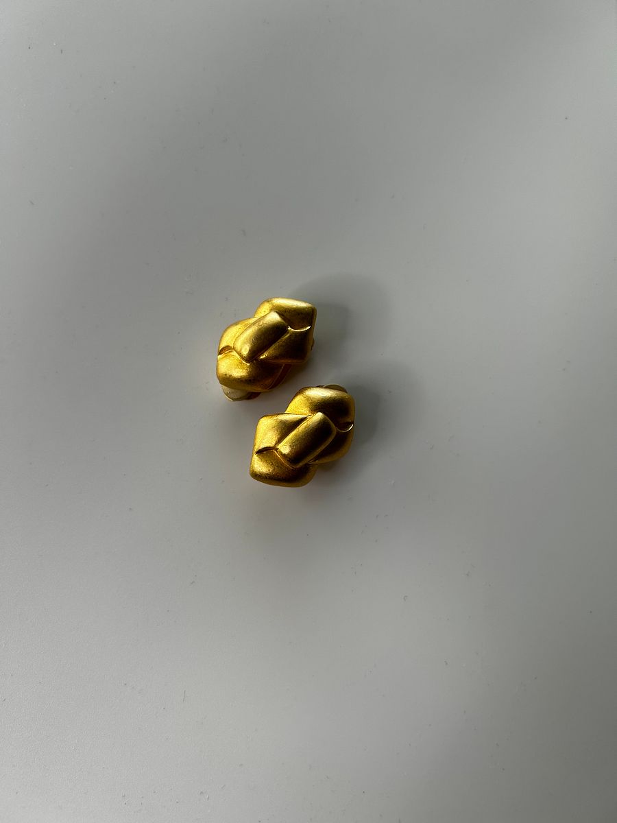 Vintage Givenchy Gold Tone Clip On Earrings product image (1)