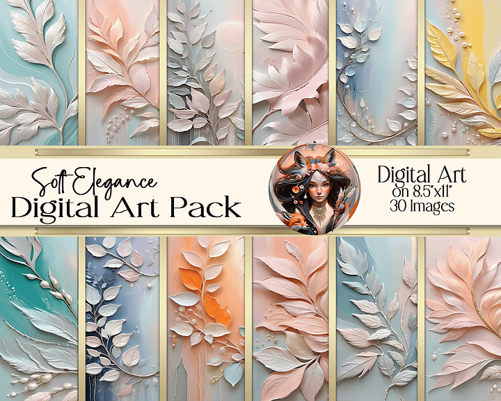 Soft Elegance Digital Art Pack product image (1)