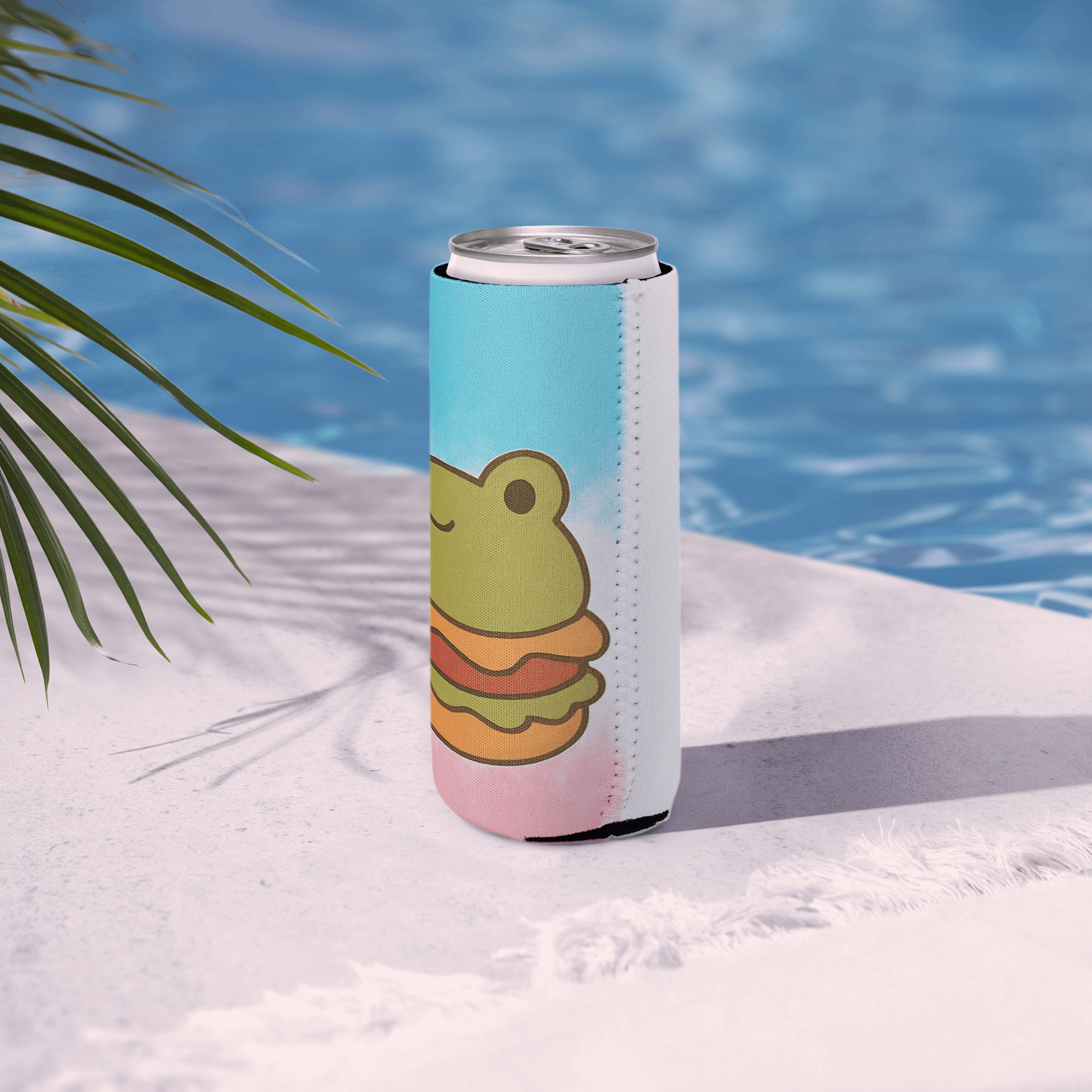 Frogburger Coozie Can Cooler 🐸🍔 product image (6)