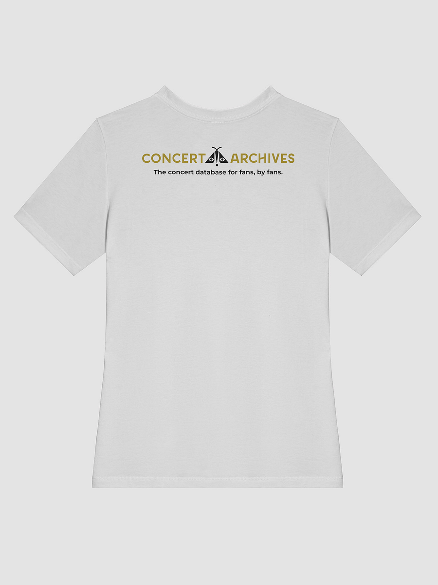 Concert Moth w/ Neckline Logo (Women's Fitted, White/Light Colors) product image (4)