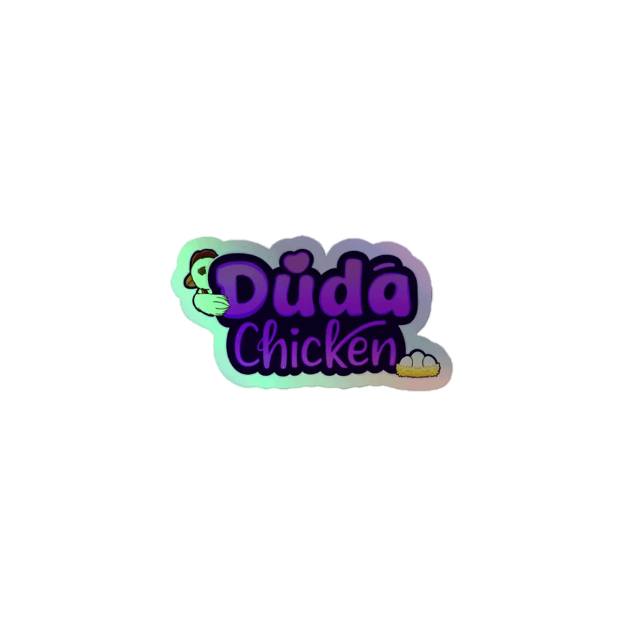 Dudachicken Holographic Sticker Sheet product image (1)