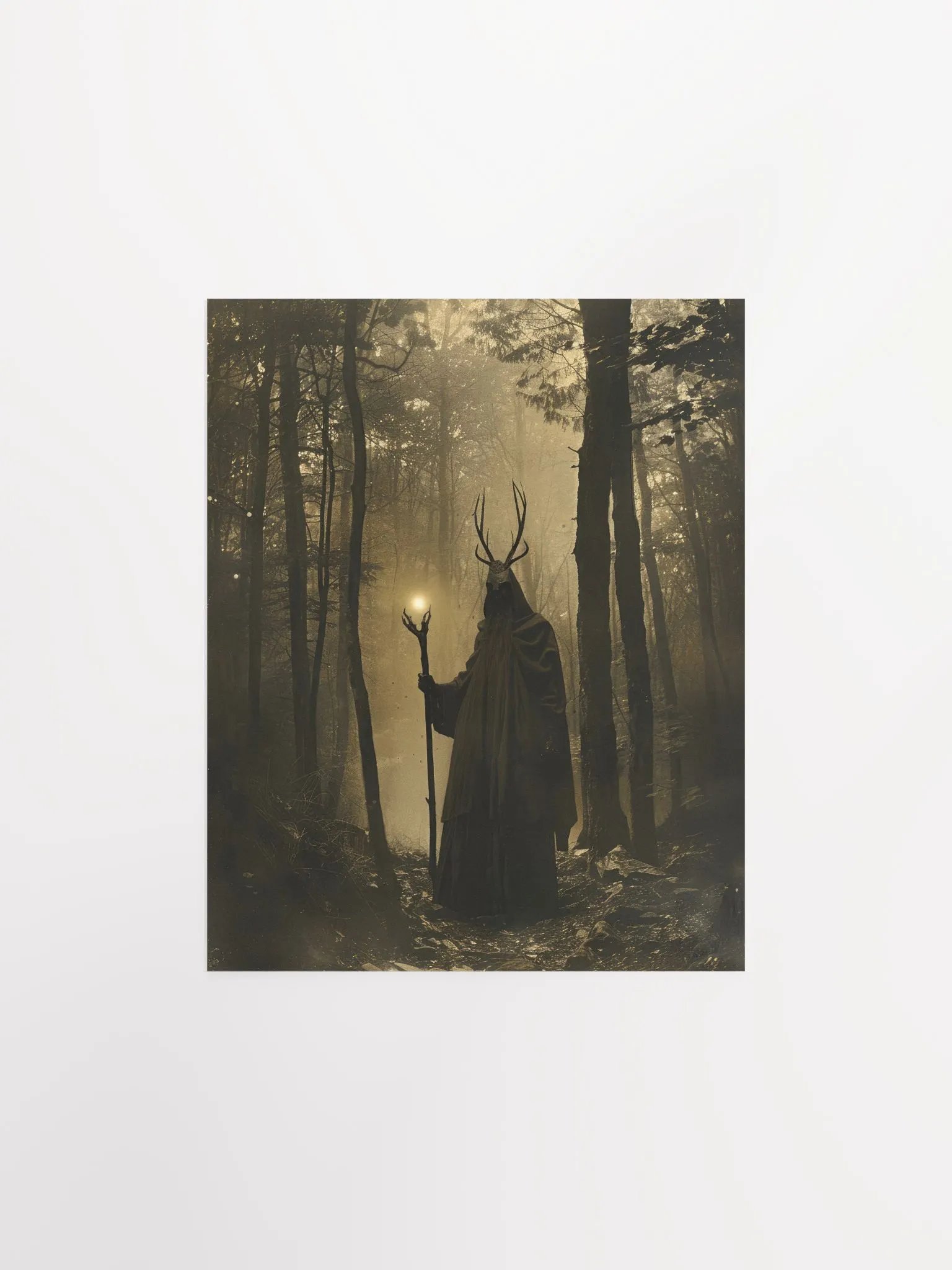 Forest Druid Victorian Photo Witchy Art Print product image (31)