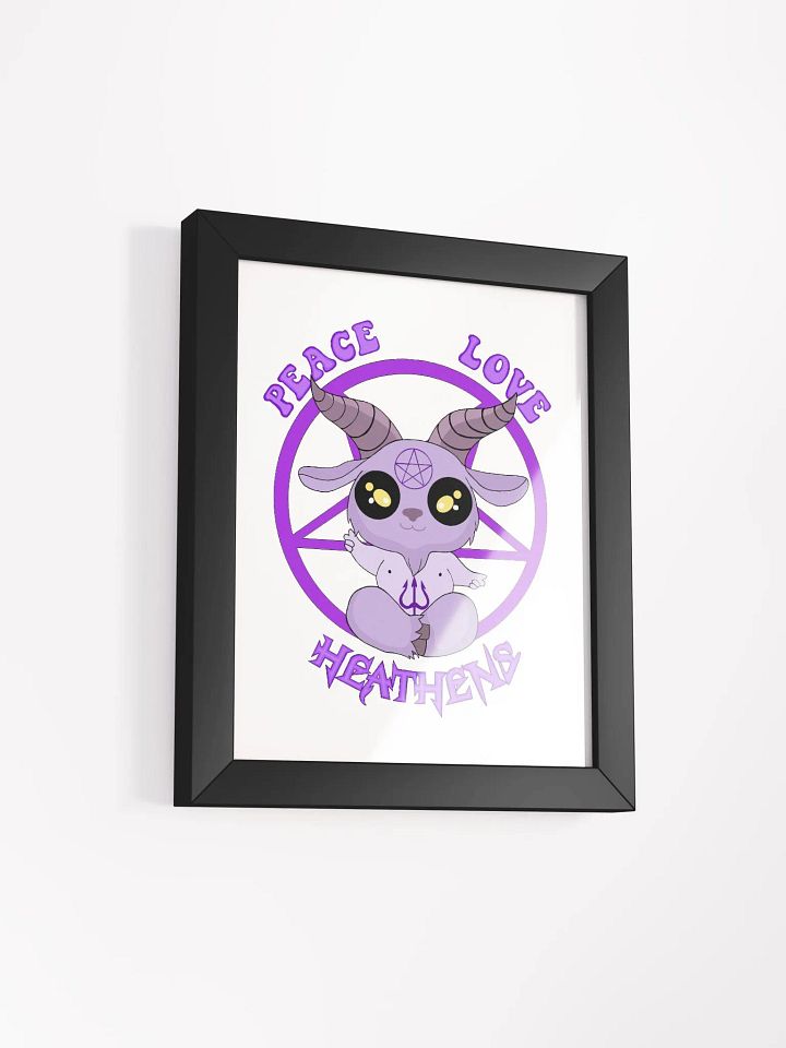 Peace, Love, Heathens Framed Picture - Purple product image (5)
