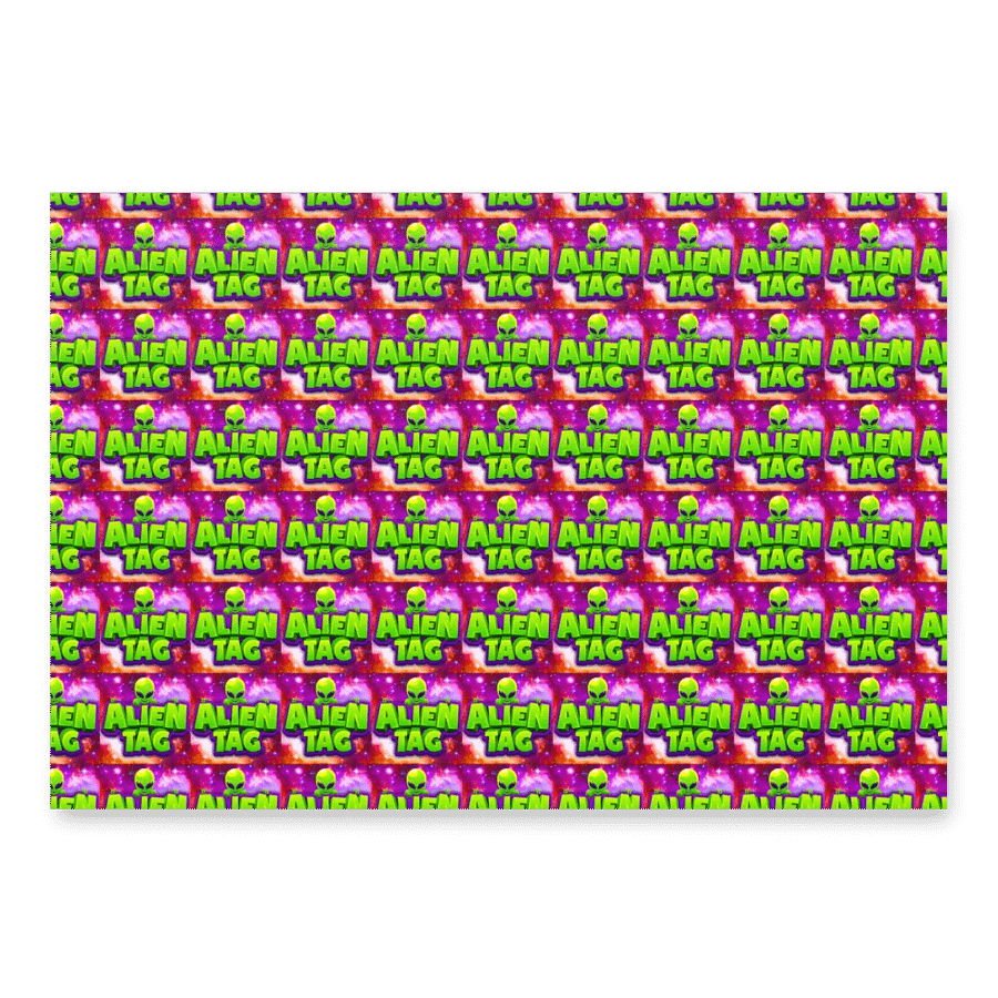 Alien Tag Wrapping Paper product image (1)