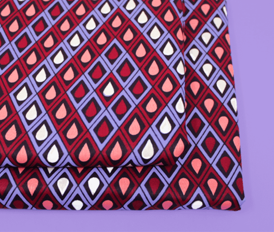 Scampolo Tessuto Wax Print - Design Geometrico - 68 cm x 114 cm - cod.489/D product image (3)
