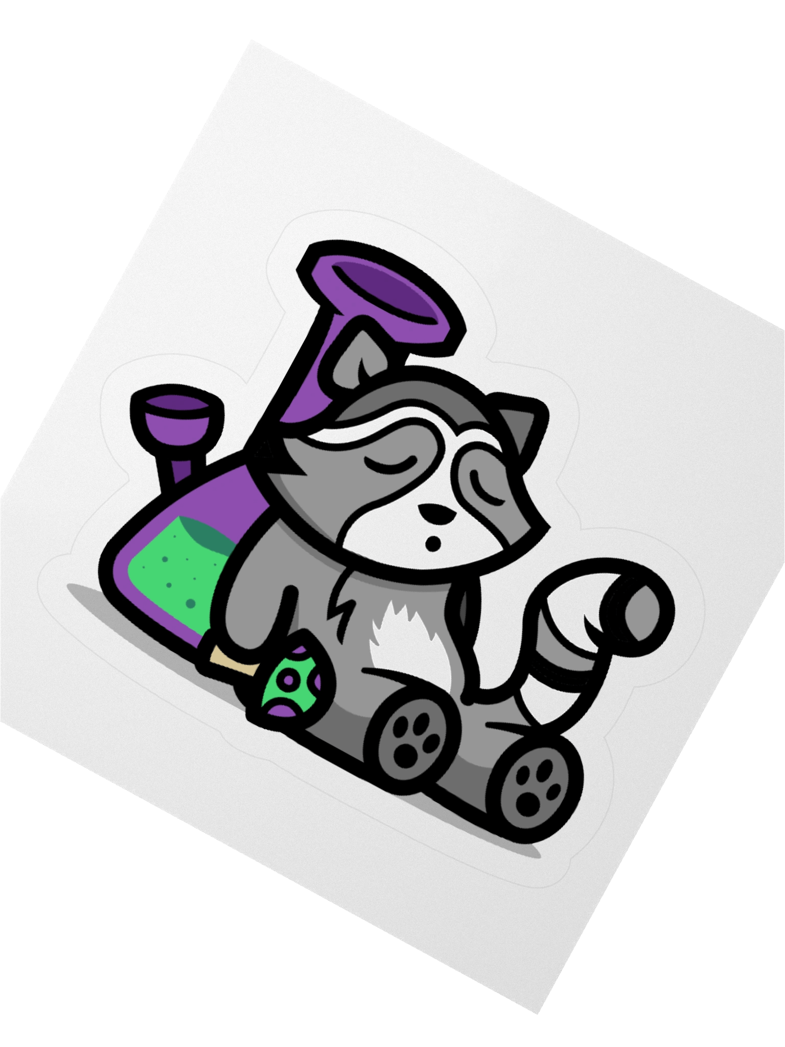 Shadowbuds Racoon Sticker product image (5)