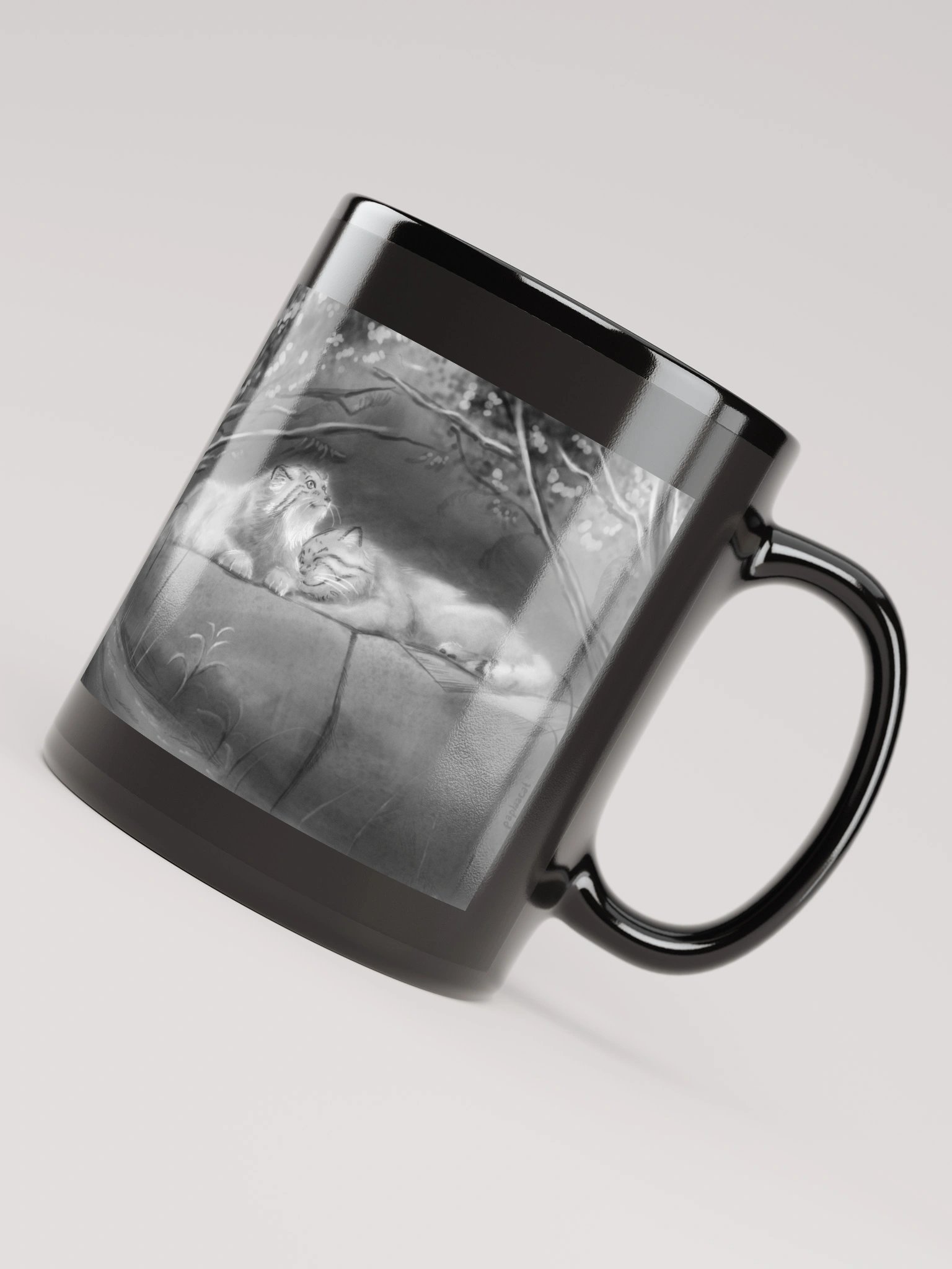 Bol & Polly Tribute (B&W) - Black Mug product image (4)
