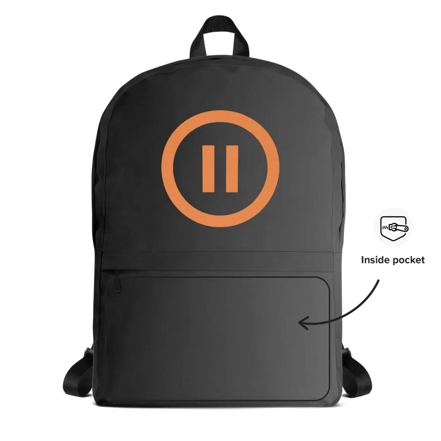 Pause AI Backpack (Black/Grey Gradient) product image (7)