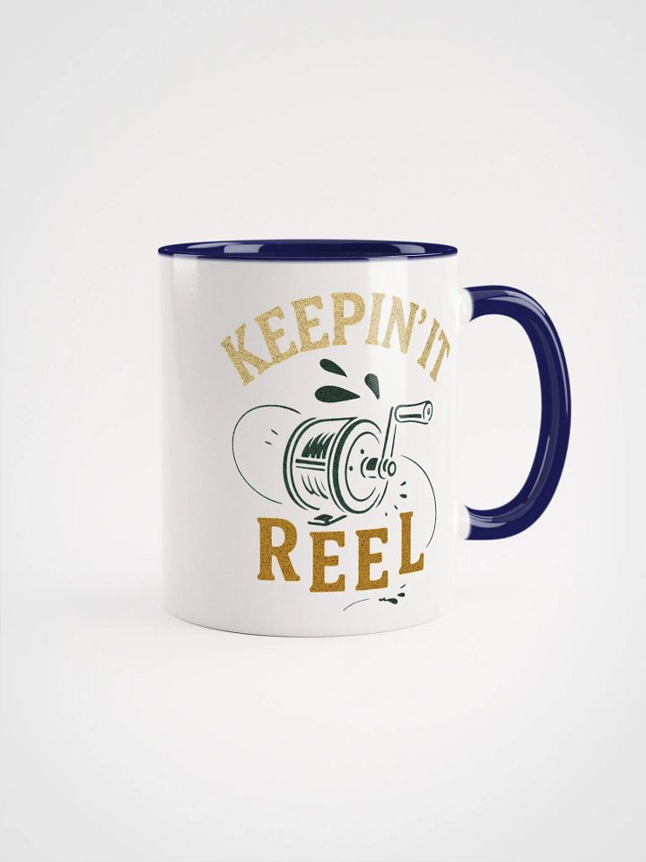 Keepin' It Reel Coffee Mug – Funny Vintage Fishing Gift product image (2)