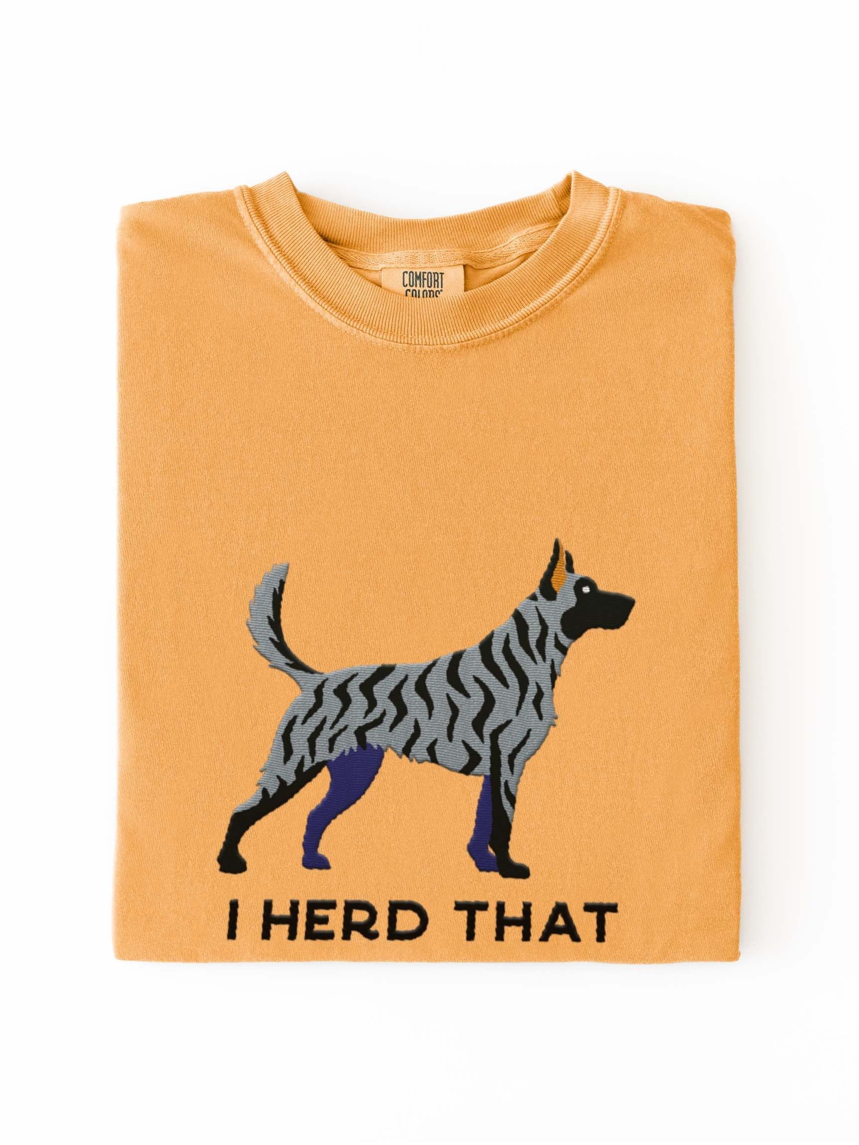 I Herd That T-Shirt(Embroidered) of a Dutch Shepherd(Blue Brindle) product image (2)