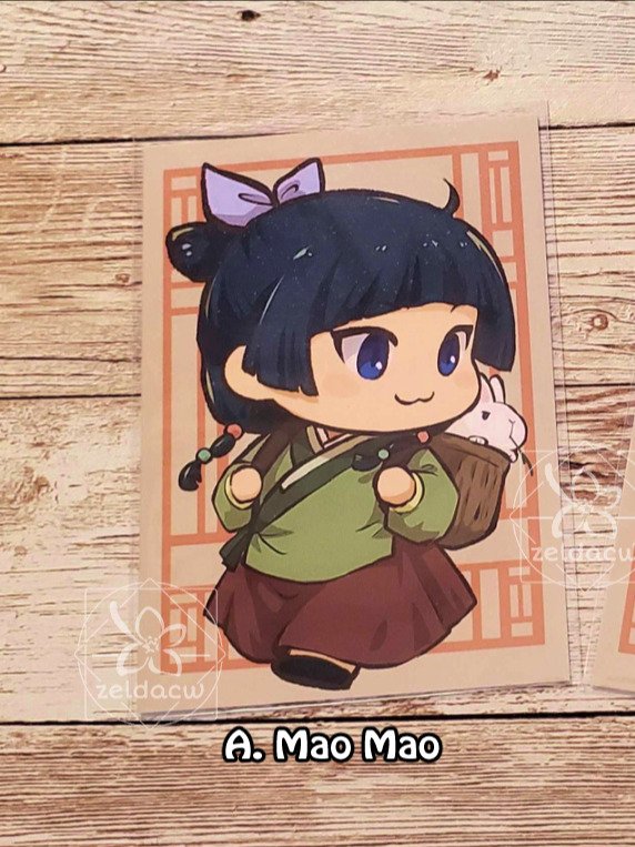 Chibi Characters with Bunny Maru. Collectible Card product image (1)