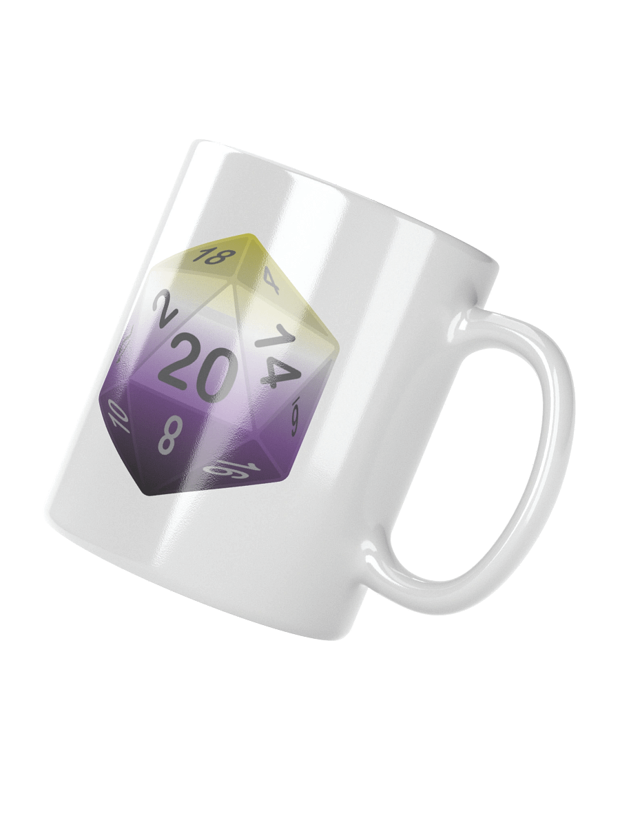 Non-binary Pride D20 Mug product image (5)