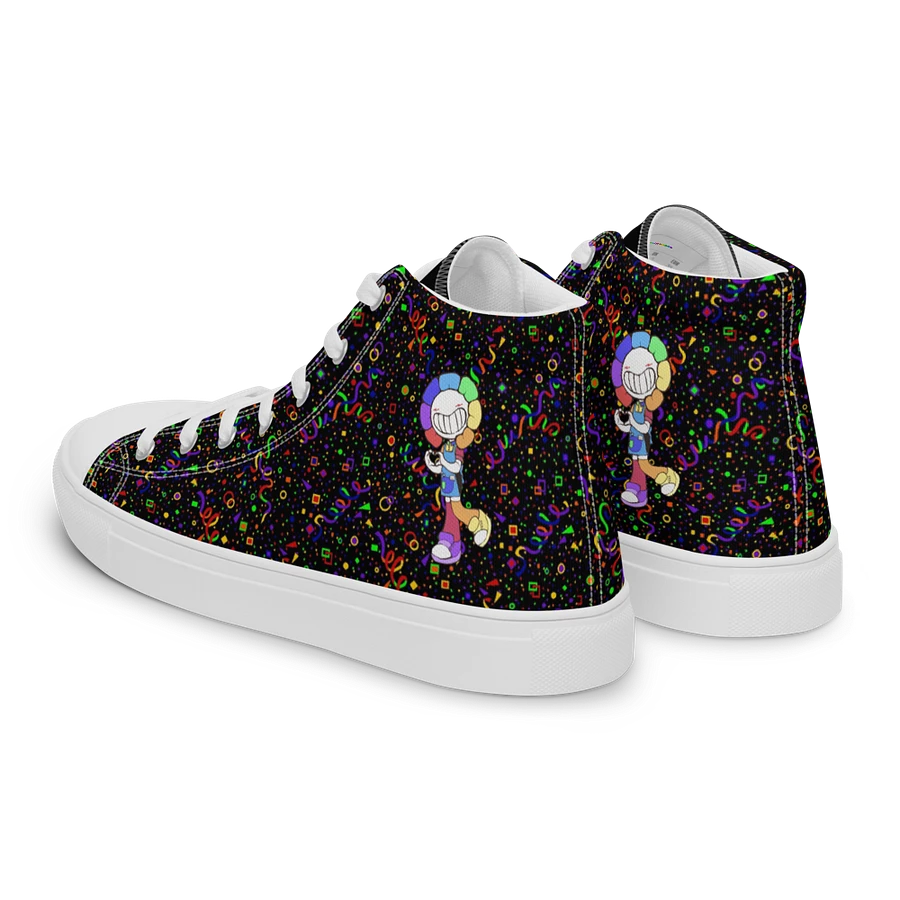 Black Arcade and White Chibi Flower Sneakers product image (4)