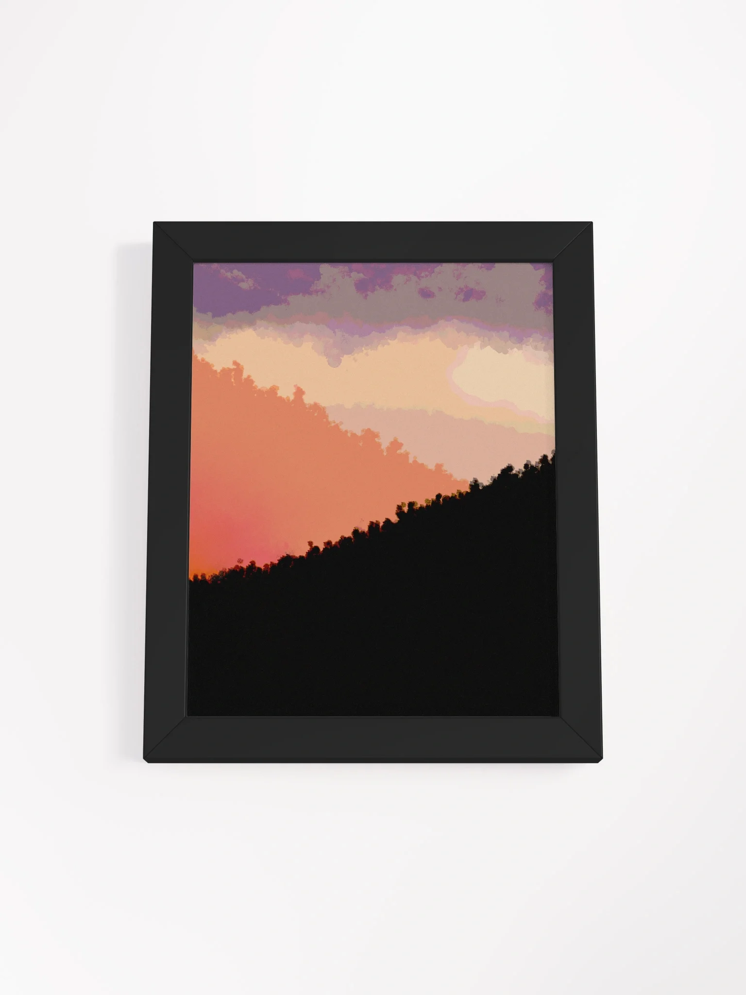 Aurora Silhouette: Framed Sunset Poster product image (1)