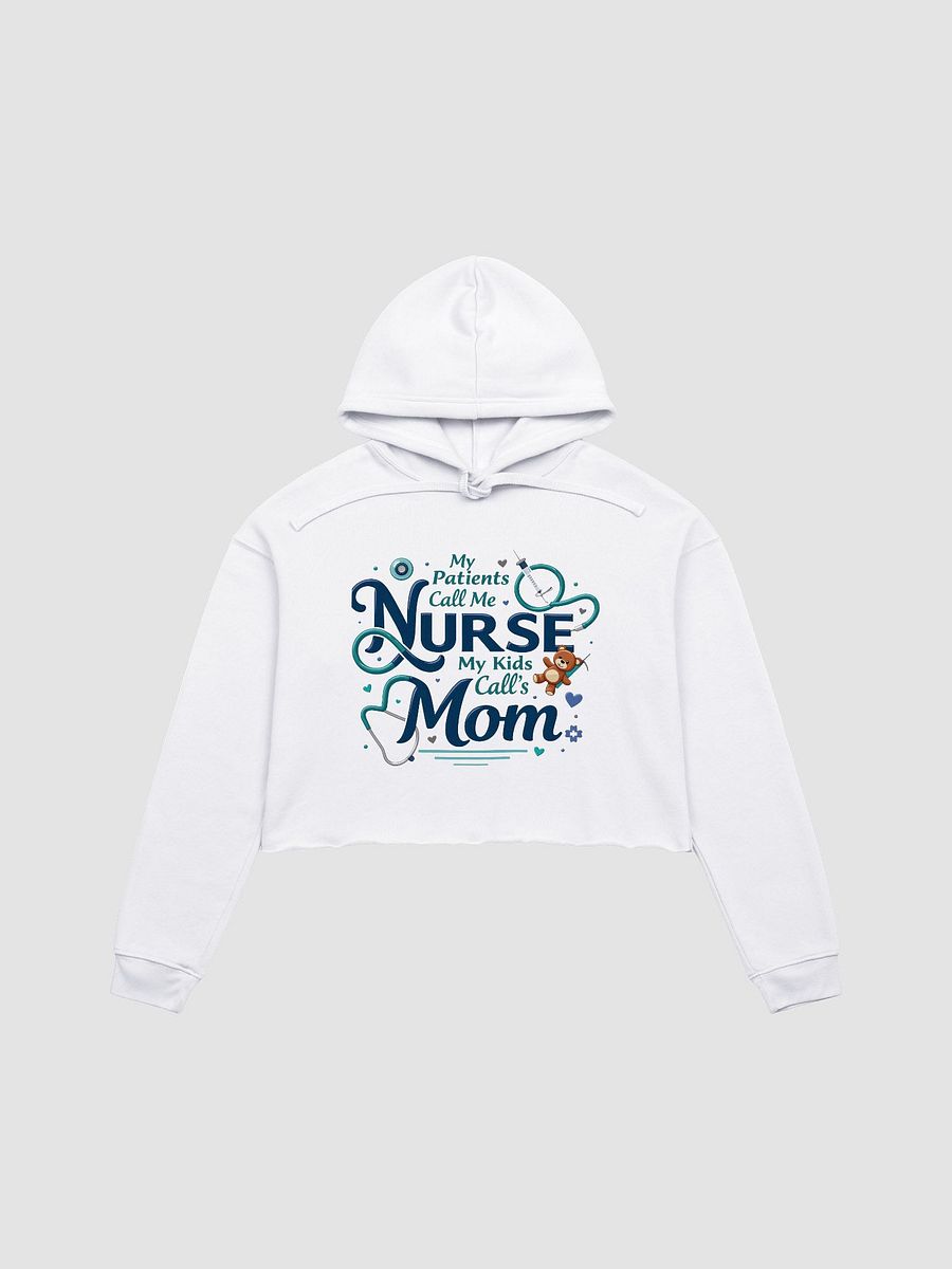 Nurse Mom Illustrated Crop Hoodie product image (2)
