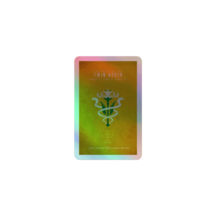 Twin Adder Holographic Sticker product image (1)