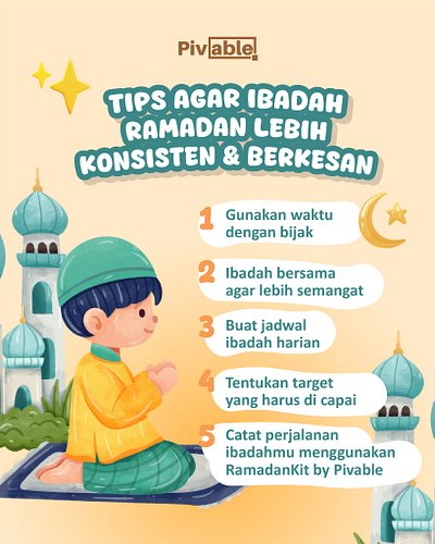Tips Jaga Ibadah Tetap Konsisten di Bulan Ramadan
Bulan Ramadan cuma sebulan, tapi sering kali semangat ibadah cuma kenceng d...