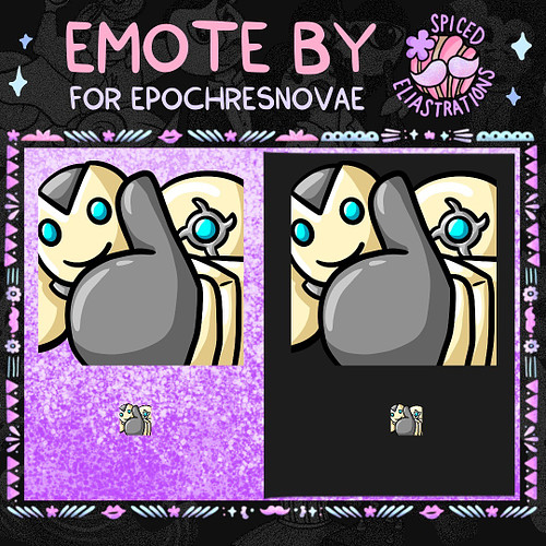 New emote off the press for @epochresnovae ! This custom emote was a party giveaway for the Big PP Energy Party being thrown ...