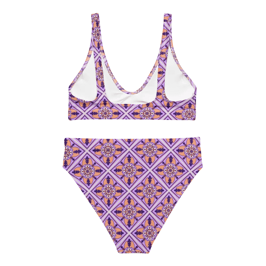 Detailed Symmetrical Pattern High Waisted Bikini product image (5)