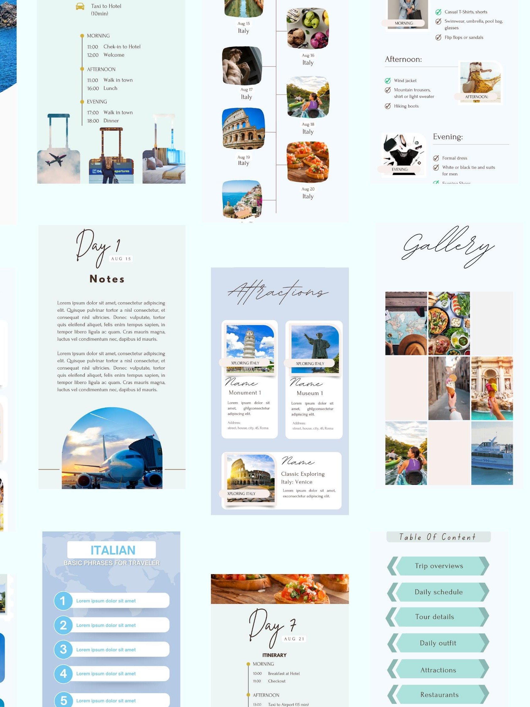 Itinéraire de Voyage Canva product image (2)