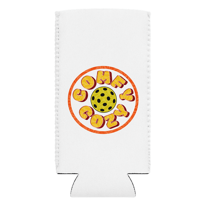 Comfy Cozy Pickleball Colorful Can Cooler product image (1)