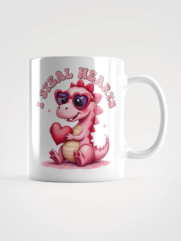 Dino Love White Glossy Mug product image (1)