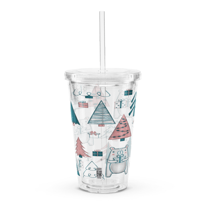 Festive Bears Christmas Acrylic Tumbler product image (2)