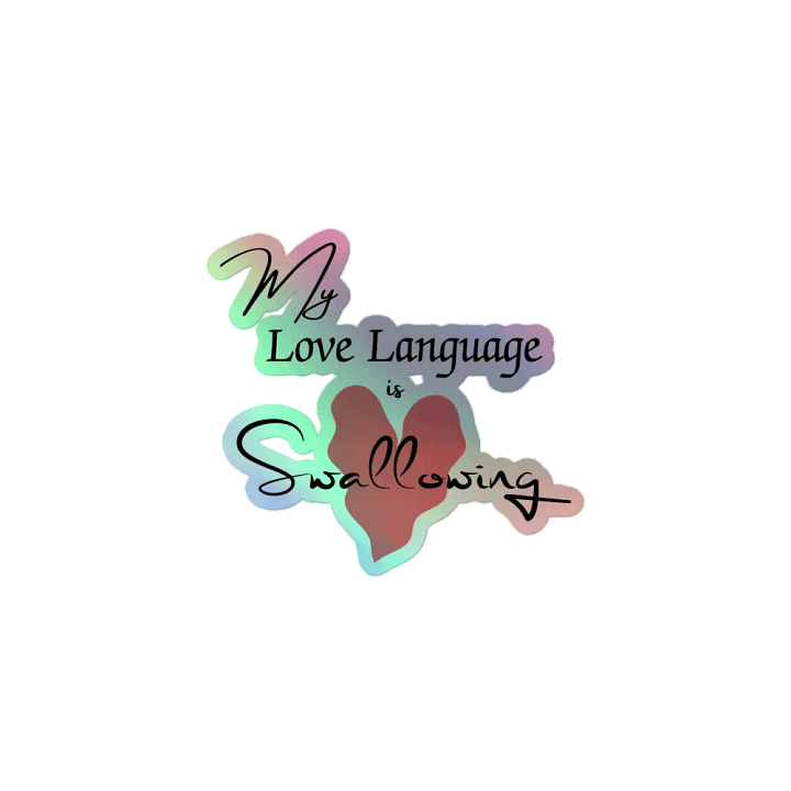 Holographic Love Language Sticker product image (1)