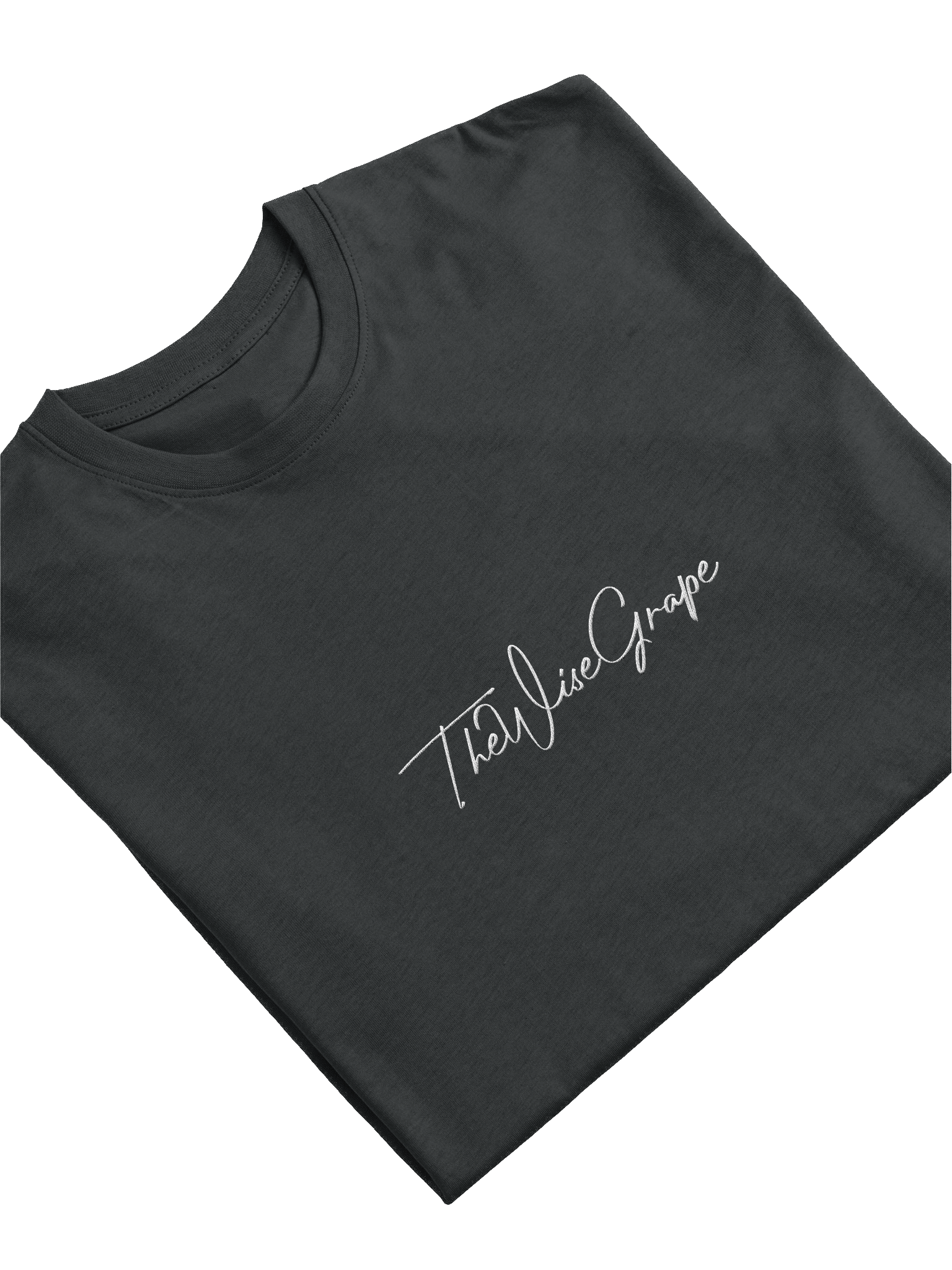 Grape White Signature Embroidered Tee product image (3)