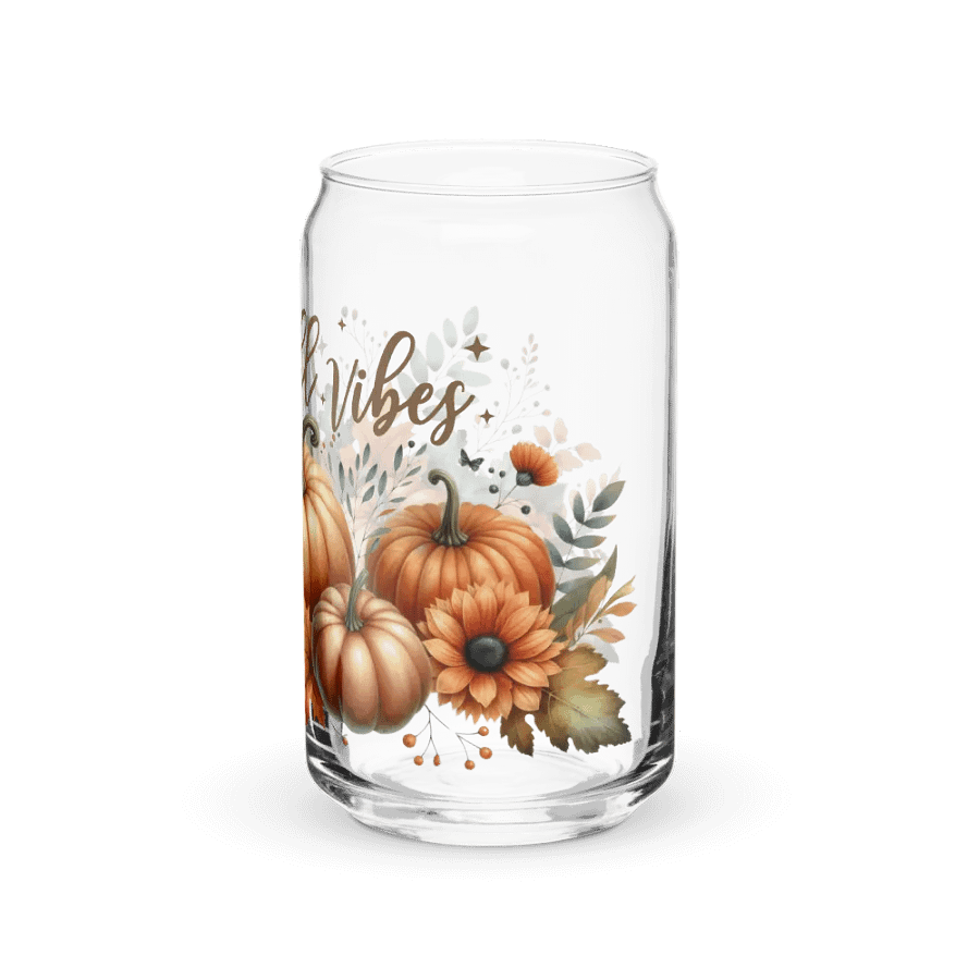 Boho Fall Pumpkin Glass Can Sipper product image (9)