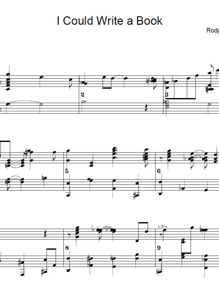 I could write a book - Piano sheet music product image (1)
