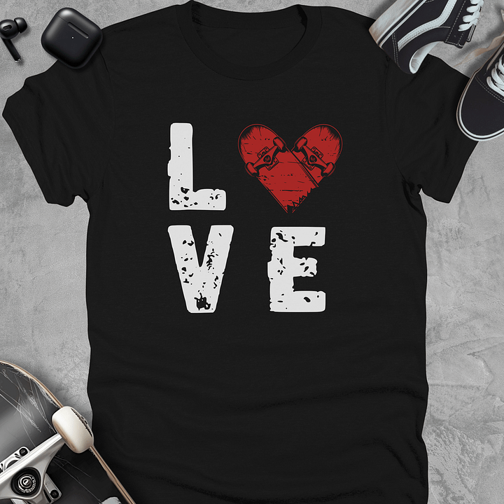 Love, Skateboarding t-shirt, Unisex product image (1)