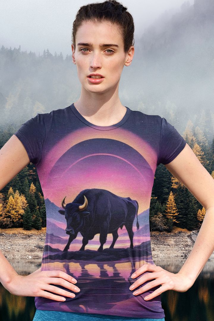Bull All Over Print T-shirt product image (1)
