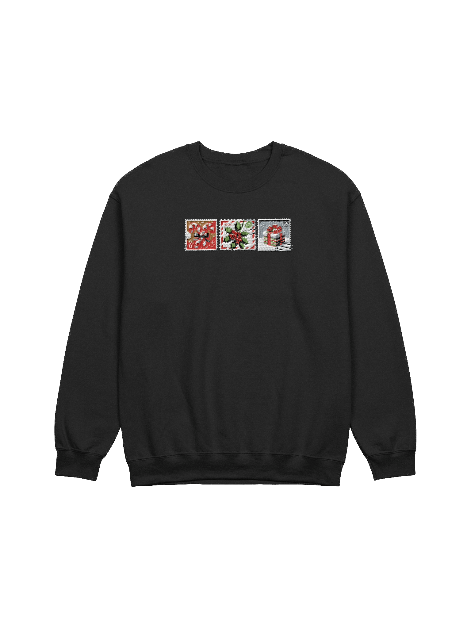 Embroidered Festive Stamp Collection Crewneck Sweatshirt product image (1)