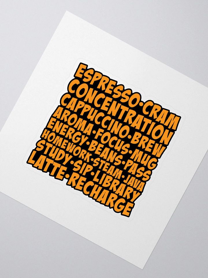Show Your Love for Coffee and School with This Fun Sticker product image (6)