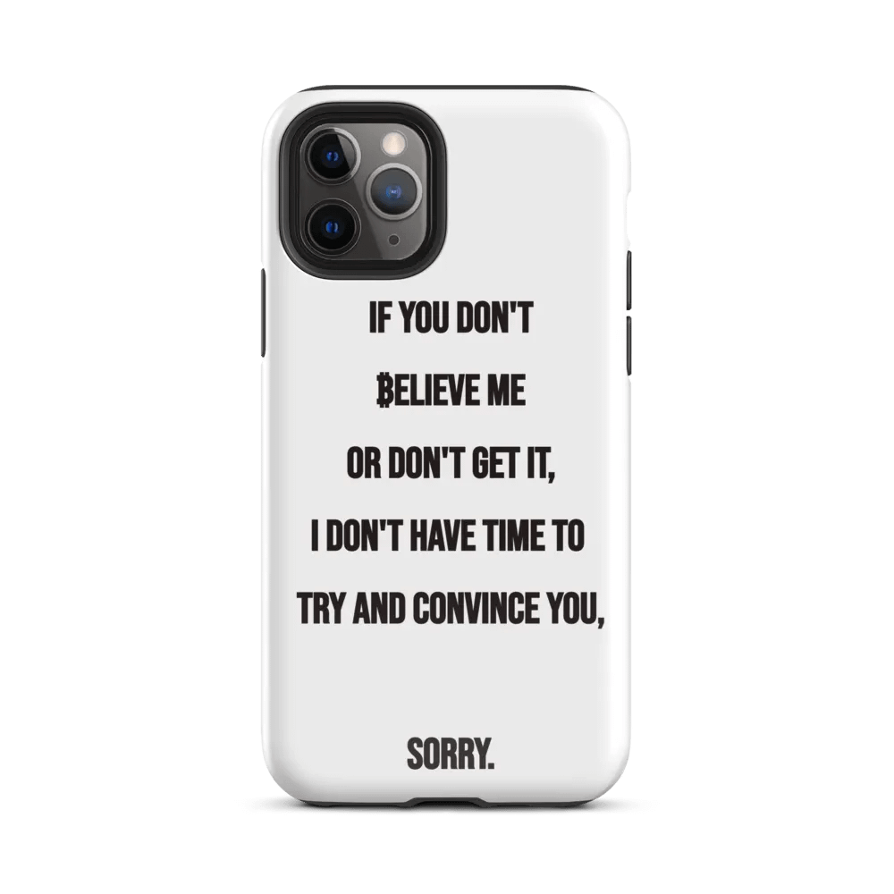 SATOSHI Quote - iPhone Tough Case product image (2)