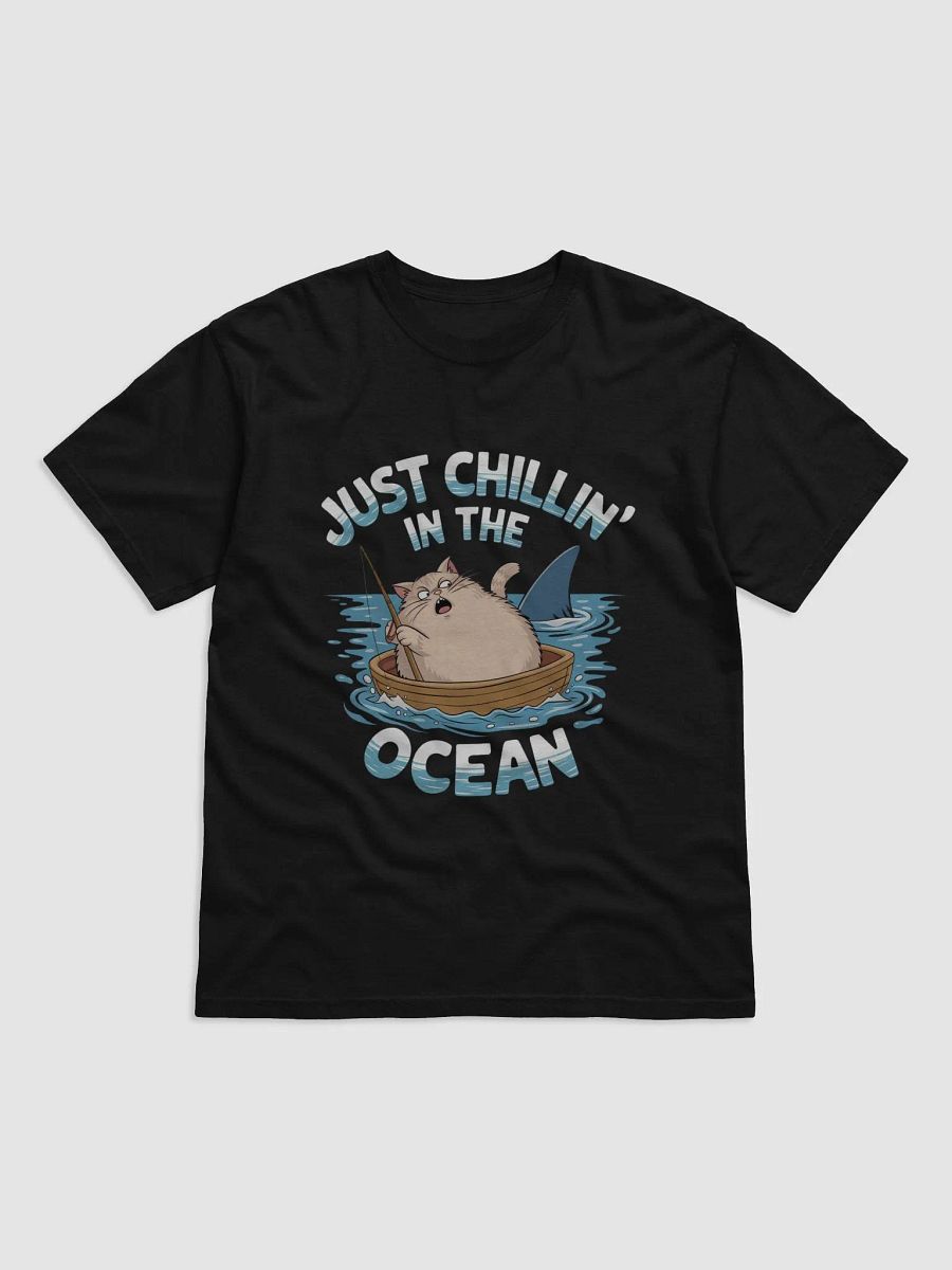 Ocean Chill Cat Comfort Colors Heavyweight T-Shirt product image (1)