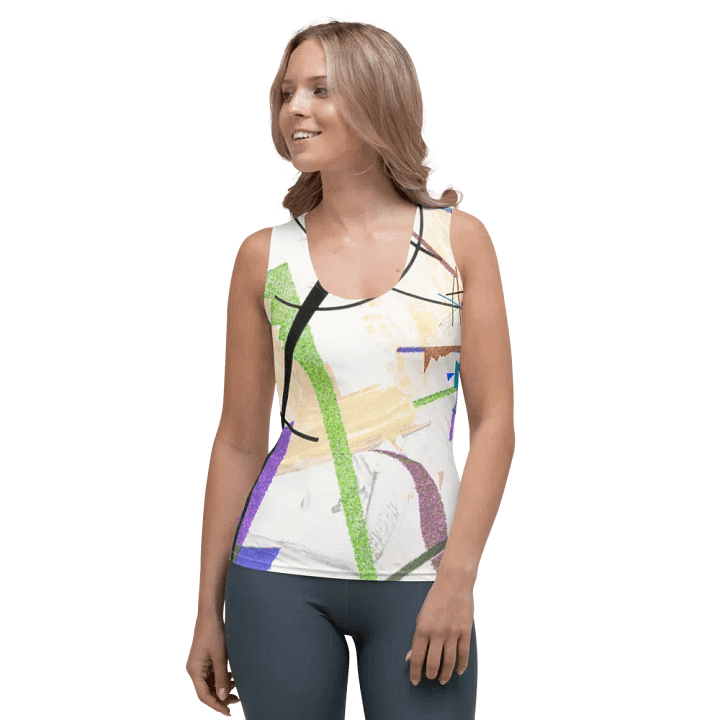 Abstract Lithographic Pattern Design Tank Top - V2 product image (1)