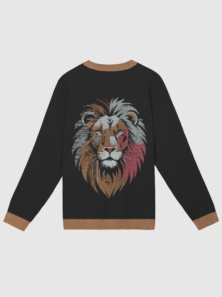 Lion Head Jacquard Crewneck Sweater product image (10)