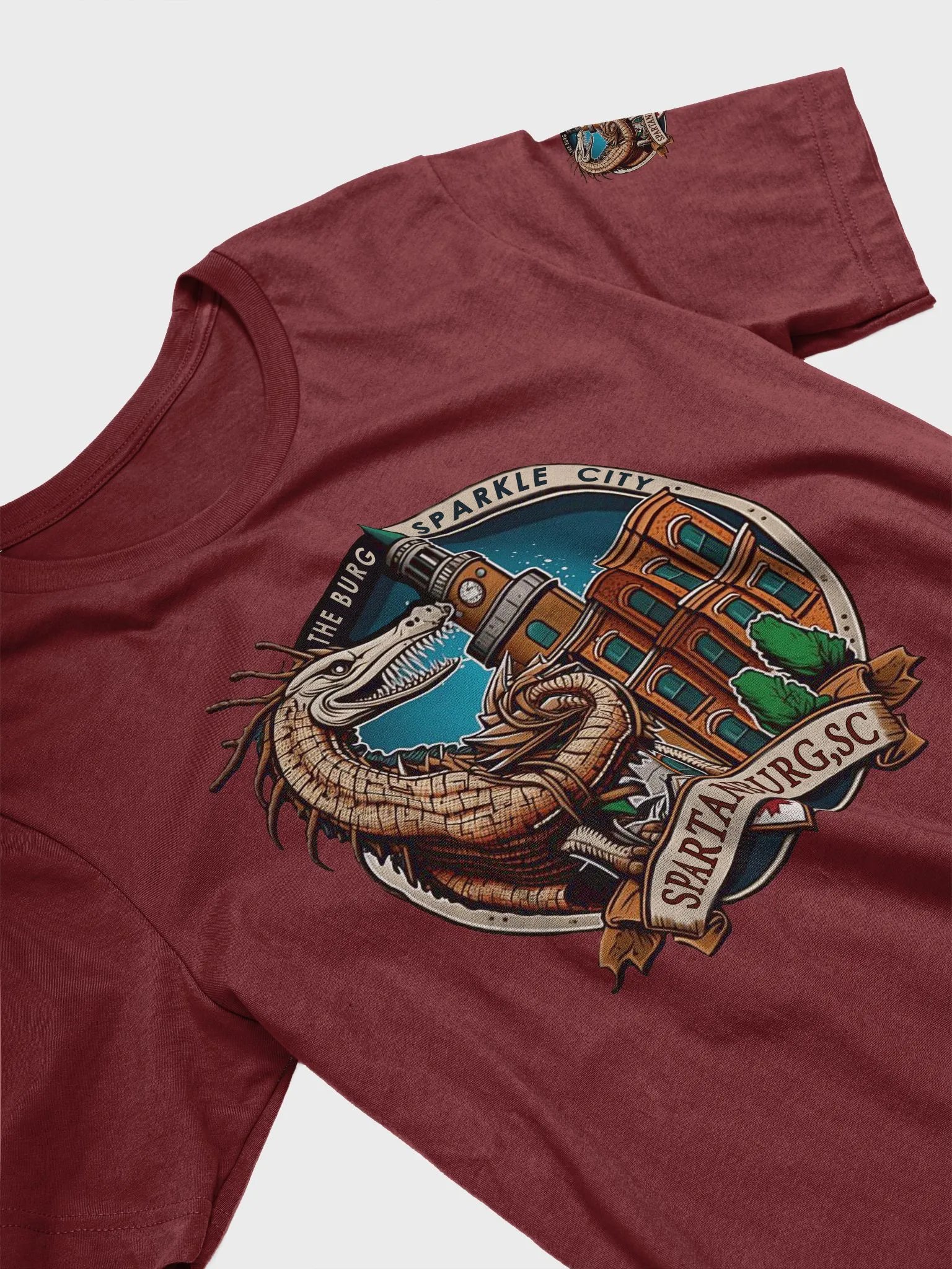 Spartanburg - South Carolina Sparkle City Dragon Tee product image (15)