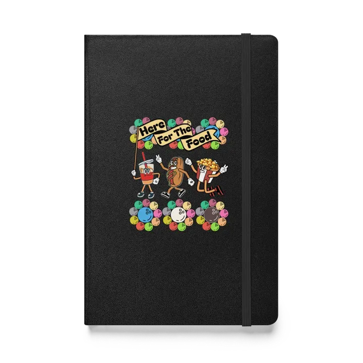 Here For The Food Bowling Foodie Fun Hardcover Journal product image (1)