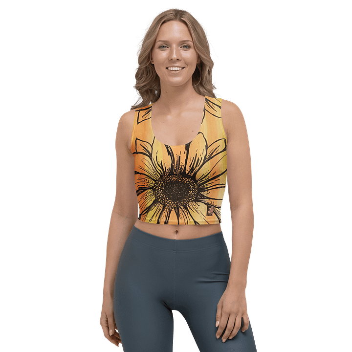 "Sunflower" Crop Tank Top product image (1)