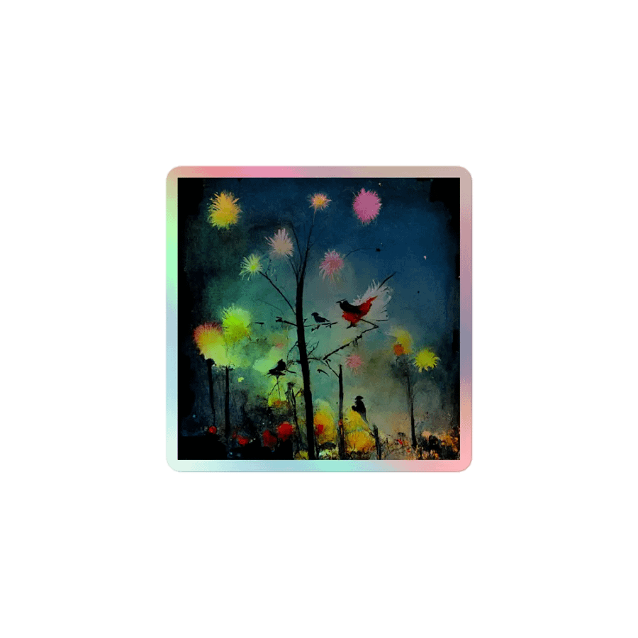 Whimsical Nature Holographic Sticker Set product image (1)