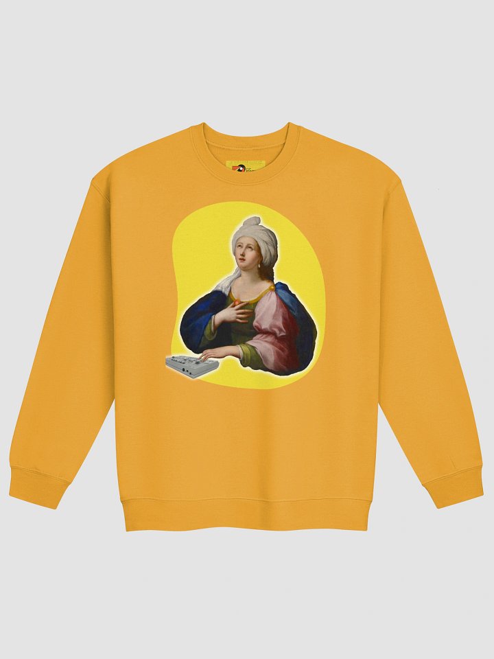 Santa Cecilia’s Acid Mass, by Frank Fonik Techno EDM Classic Crewneck Sweatshirt product image (13)