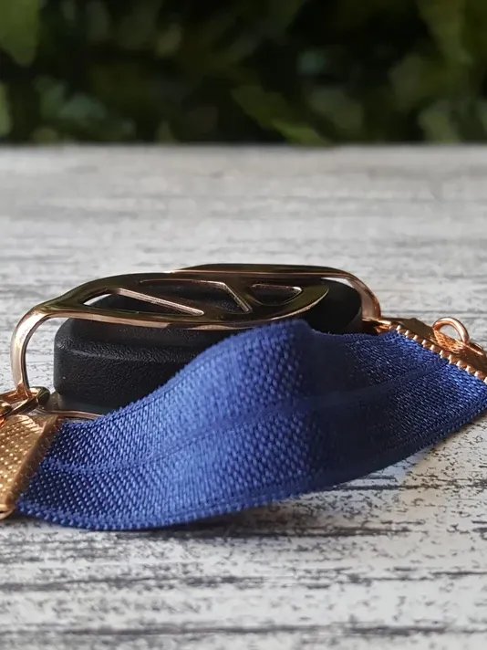 Moroccan Blue Elastic Bracelet | Handmade Accessory for Bellabeat Leaf Urban & Ivy product image (1)