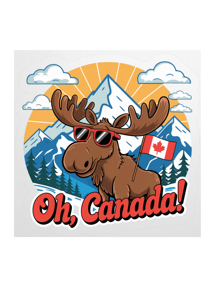 Oh, Canada! Moose Vinyl Stickers product image (3)