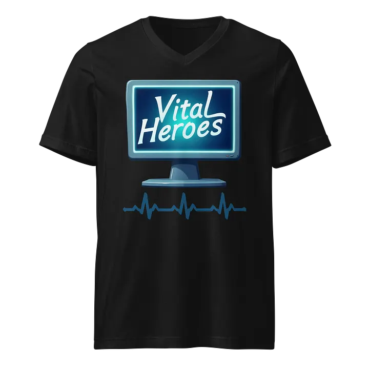Vital Heroes ECG V-Neck Tee product image (1)