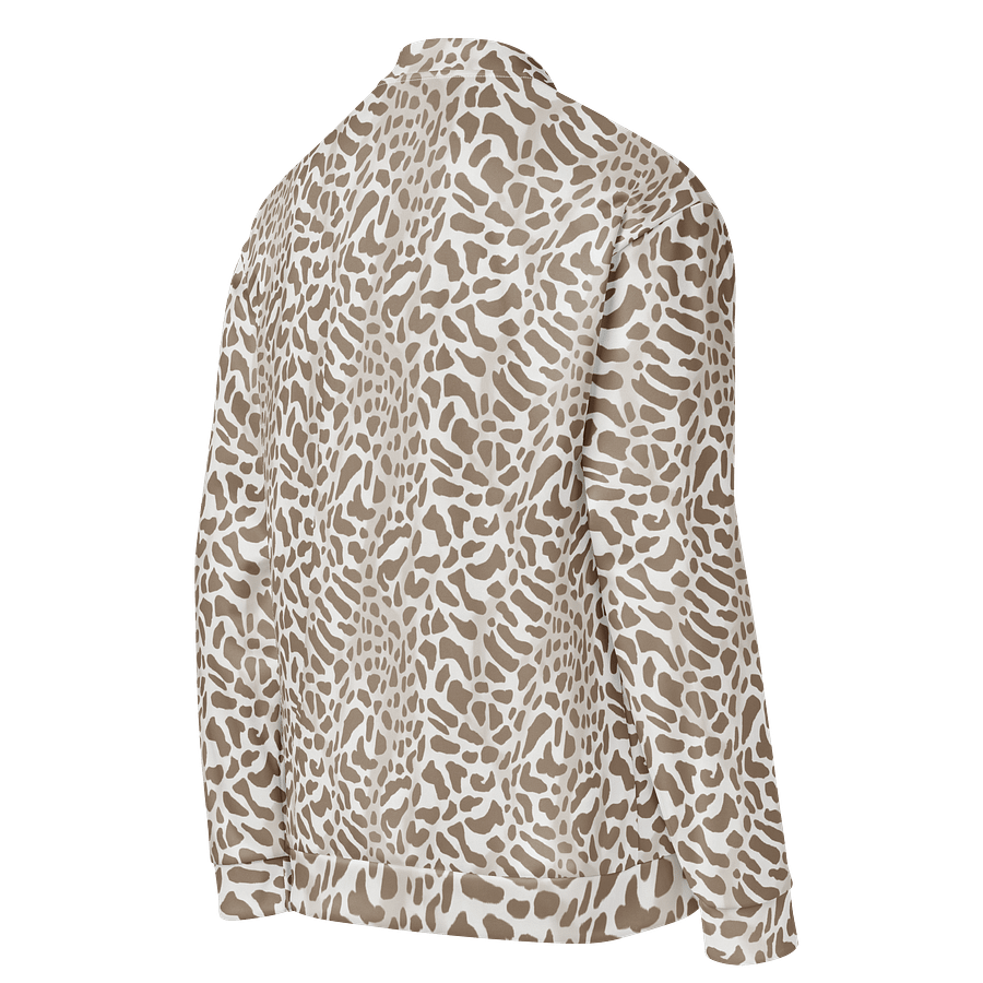 Cappuccino Giraffe Bomber Jacket product image (4)